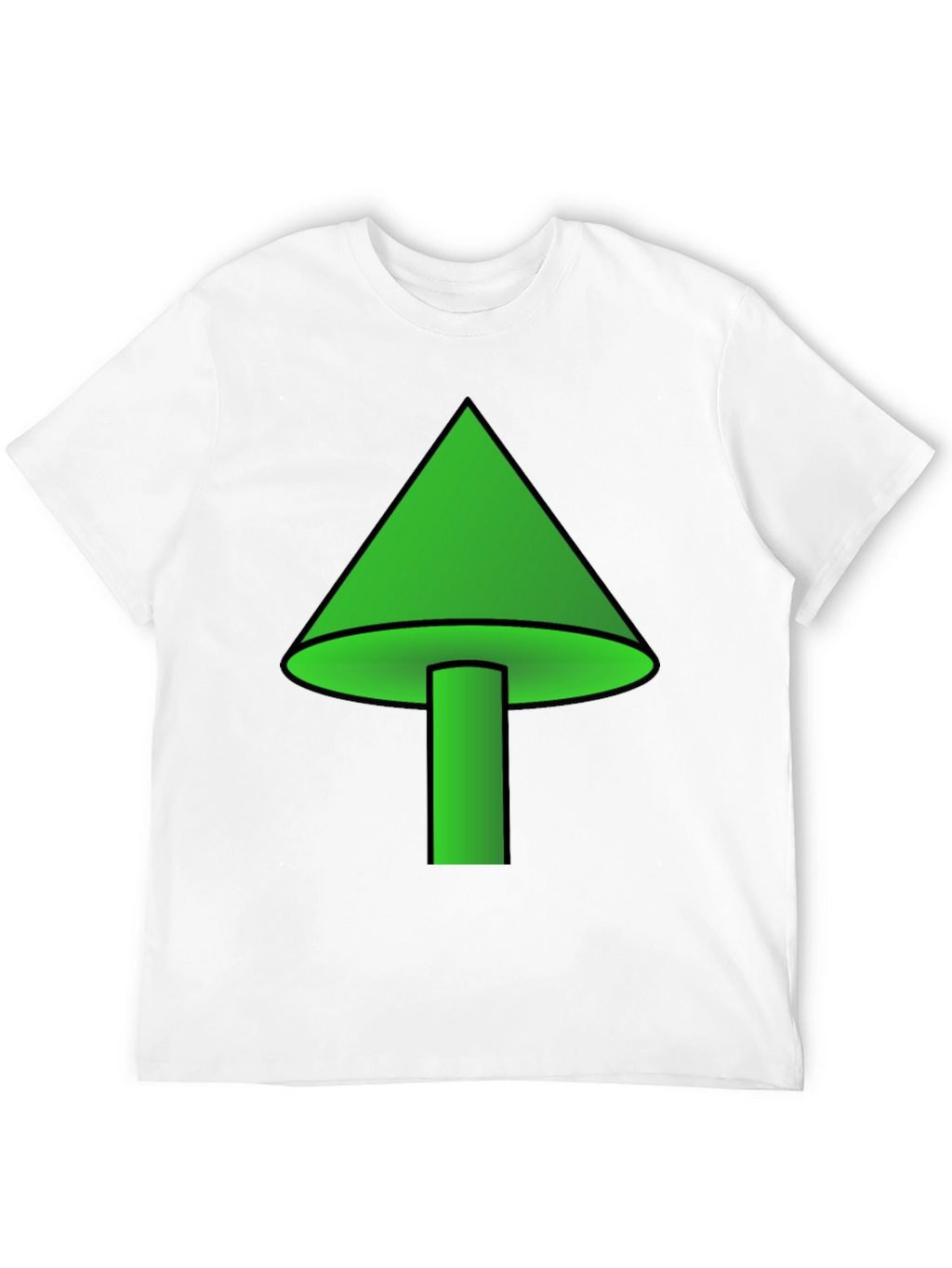 Green Mushroom Graphic T-Shirt - Casual Wear