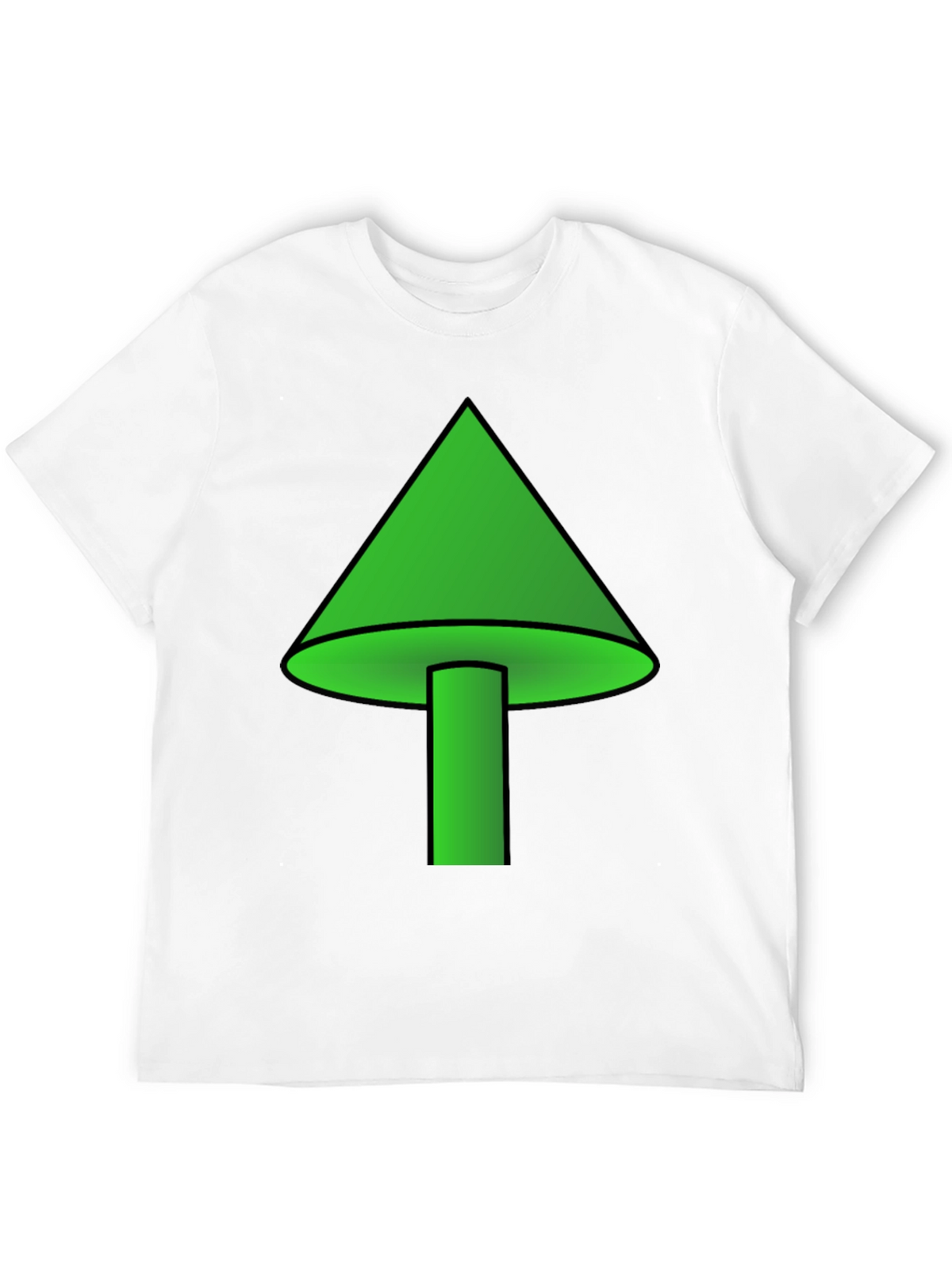 Green Mushroom Graphic T-Shirt - Casual Wear
