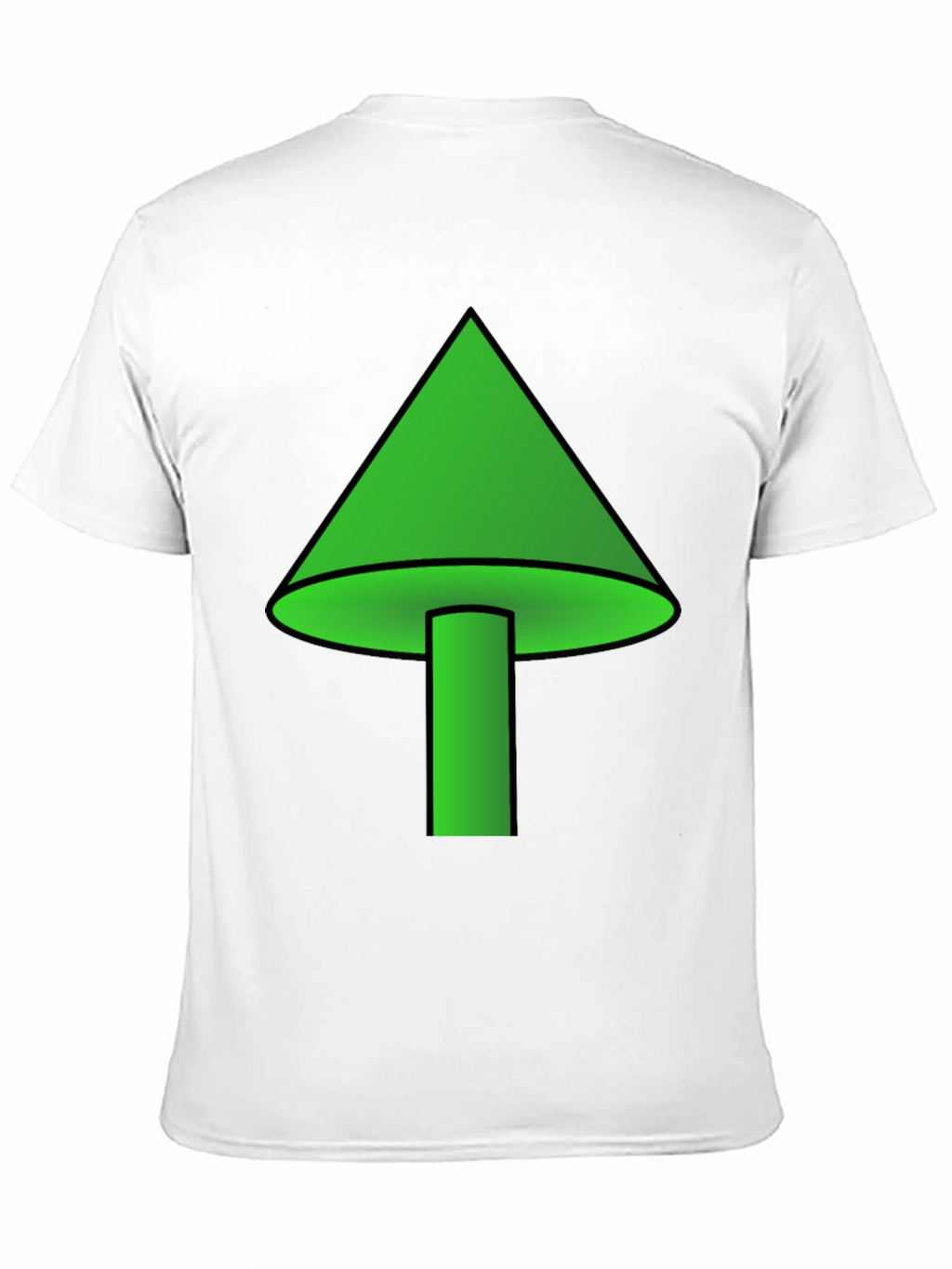 Green Mushroom Graphic T-Shirt - Casual Wear