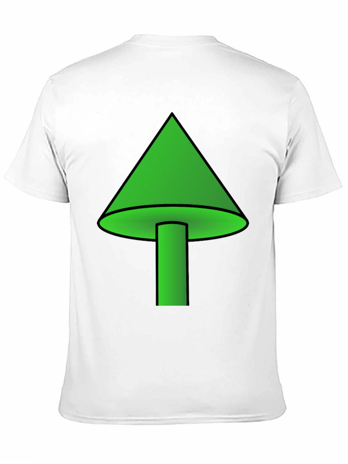 Green Mushroom Graphic T-Shirt - Casual Wear