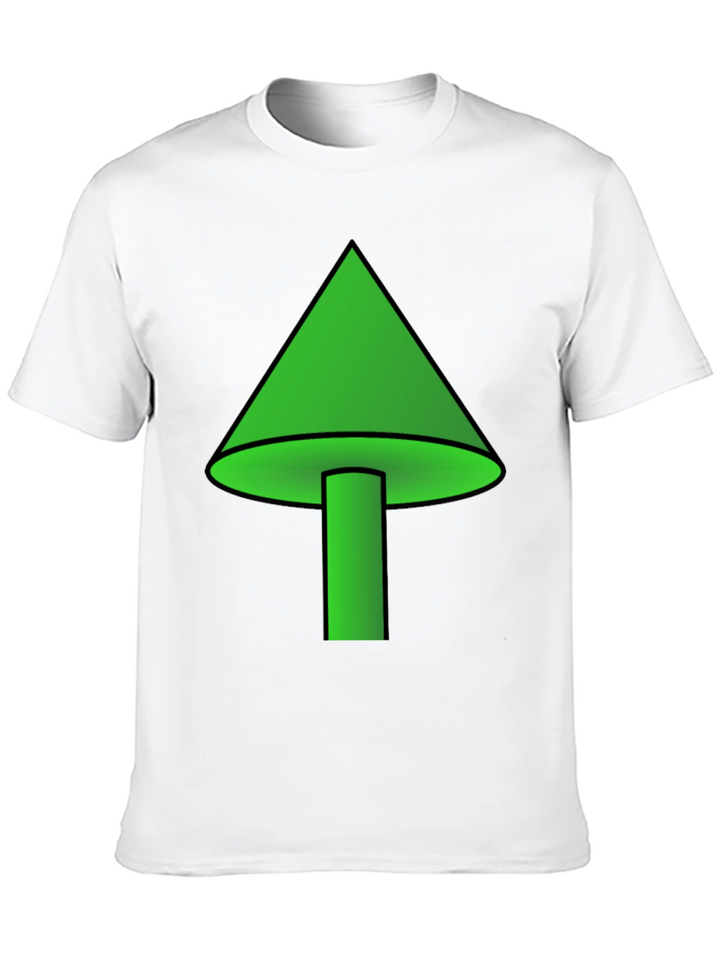 Green Mushroom Graphic T-Shirt - Casual Wear