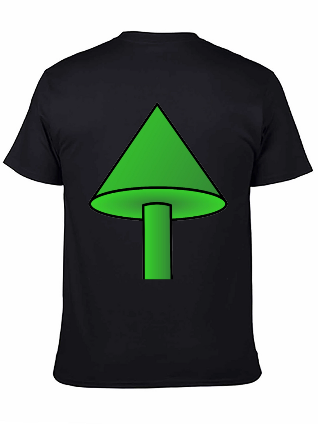 Green Mushroom Graphic T-Shirt - Casual Wear