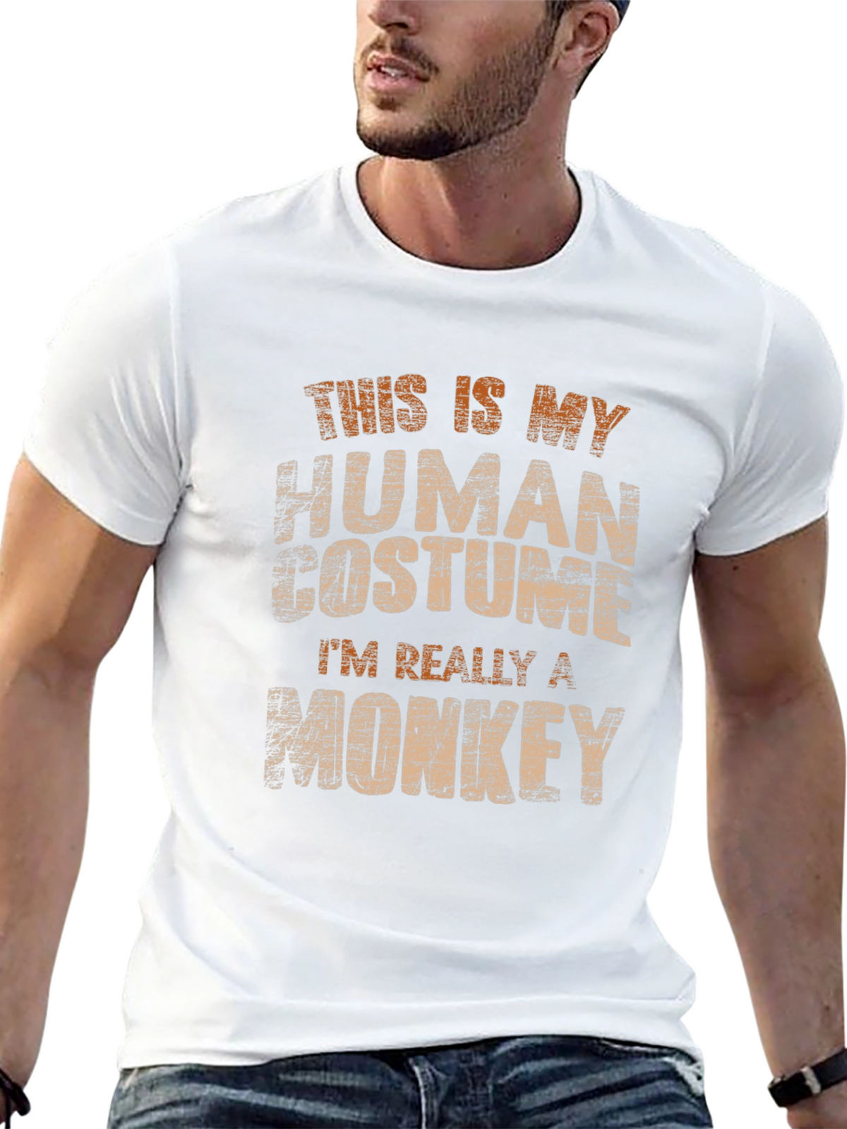 Human Costume Monkey Tee