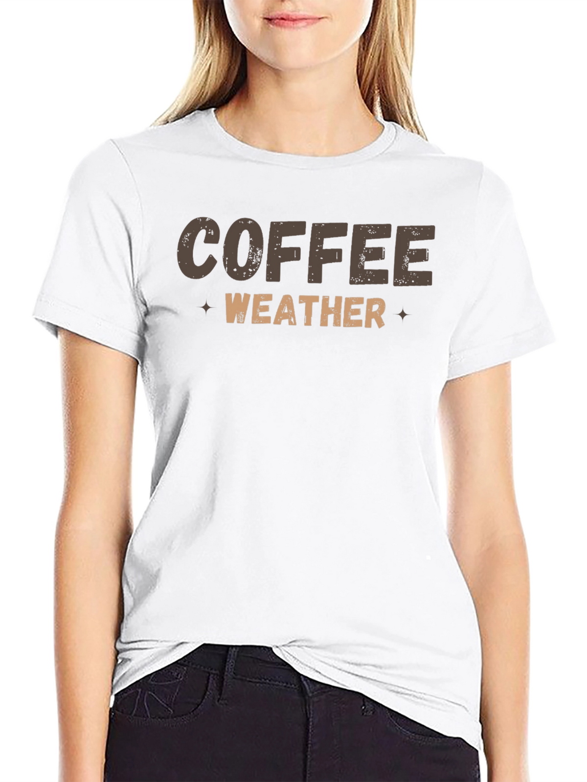 Coffee Weather Black Graphic Tee