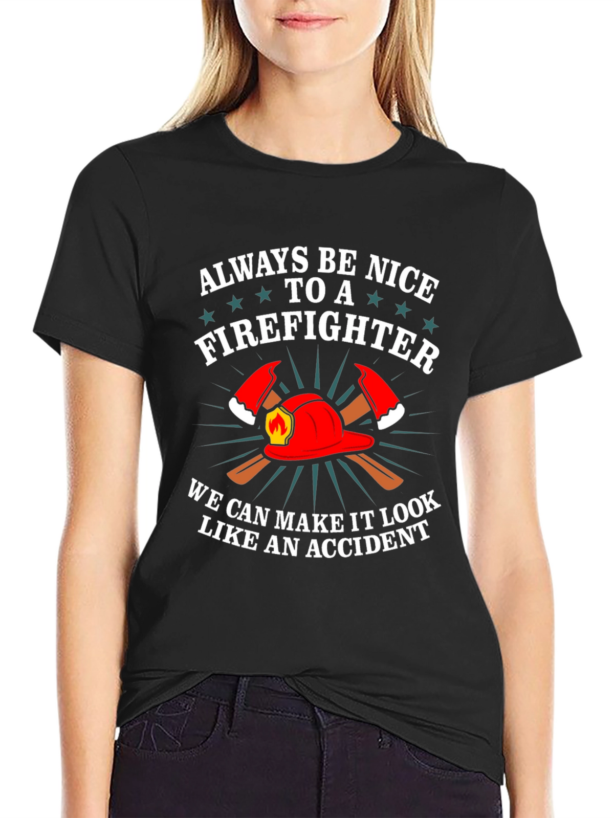 Firefighter Graphic Tee - Funny Fireman T-Shirt