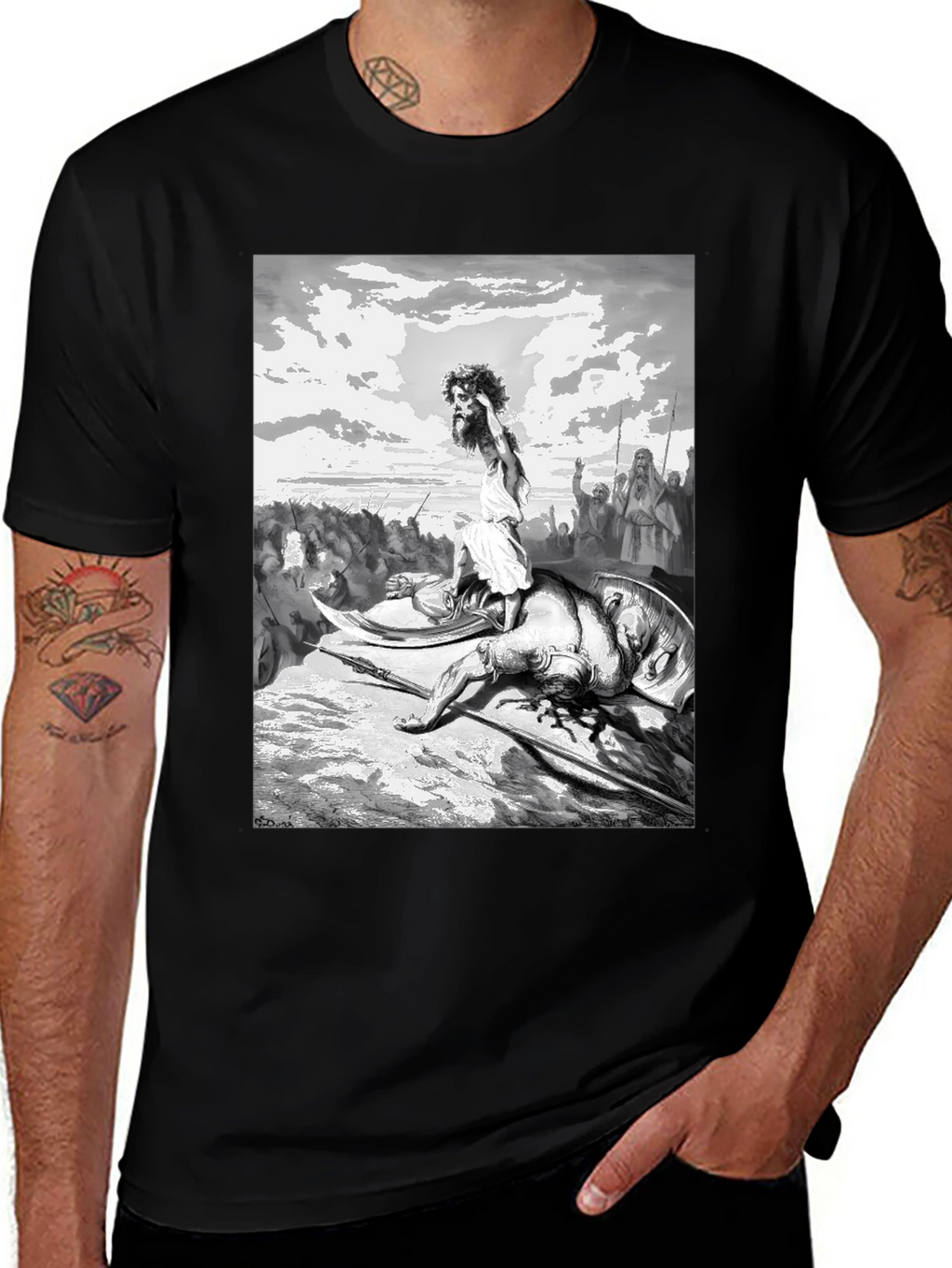 David and Goliath Graphic T-Shirt