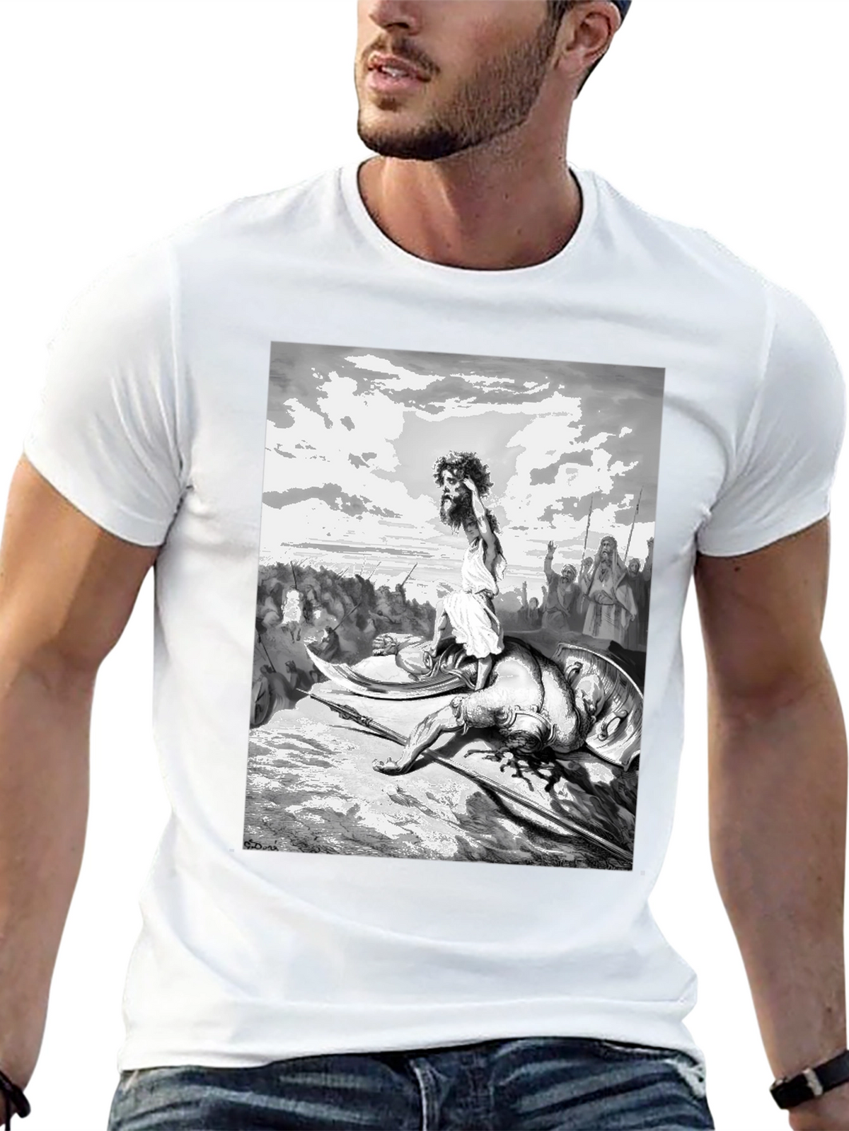 David and Goliath Graphic T-Shirt