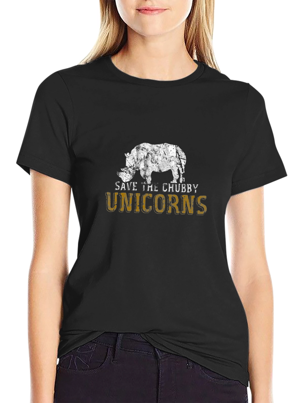 Save the Chubby Unicorns Graphic T-Shirt