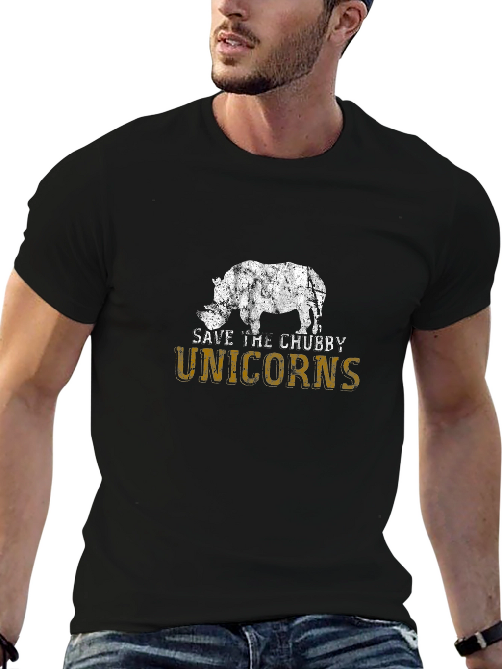 Save the Chubby Unicorns Graphic T-Shirt