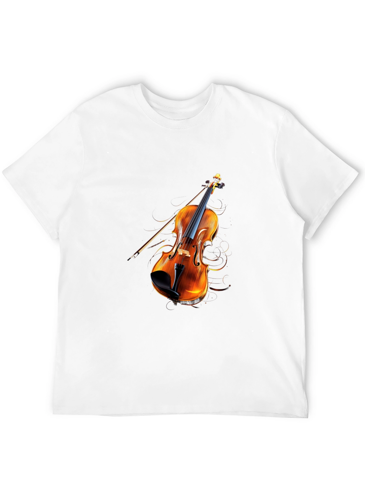 Violin Graphic Black T-Shirt