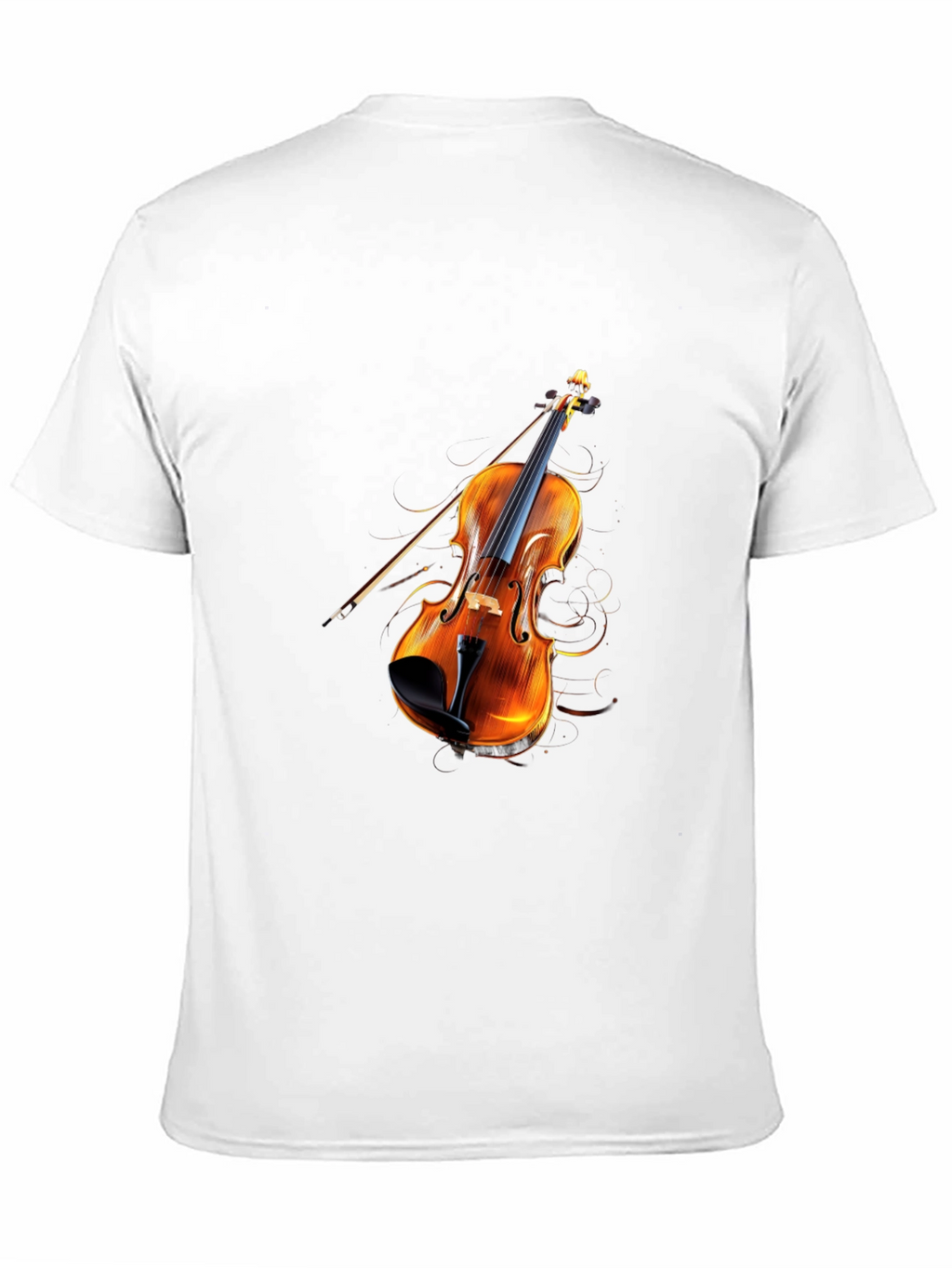Violin Graphic Black T-Shirt