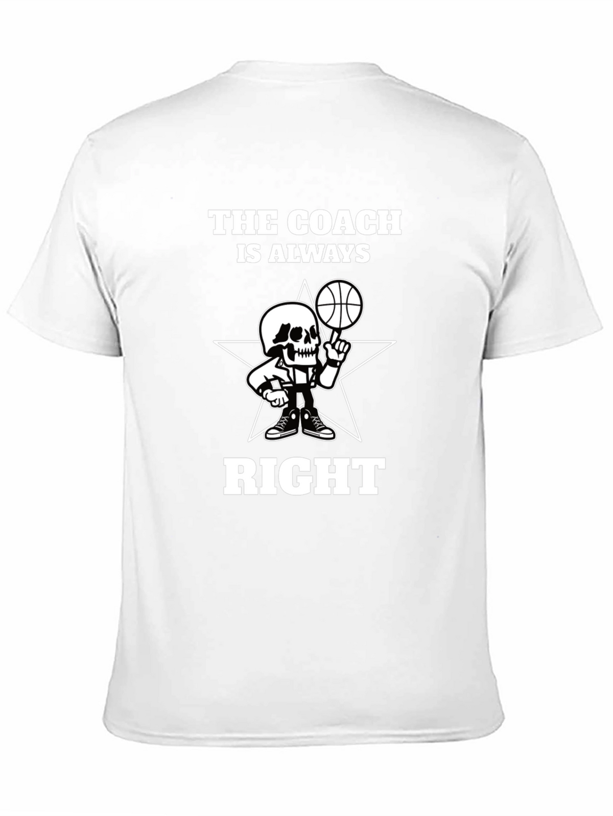 The Coach Is Always Right Black Graphic Tee