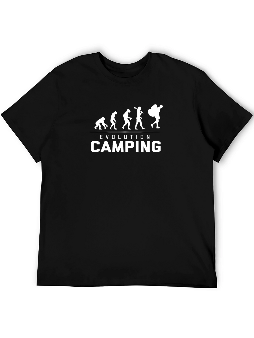 Evolution of Camping Graphic T-Shirt