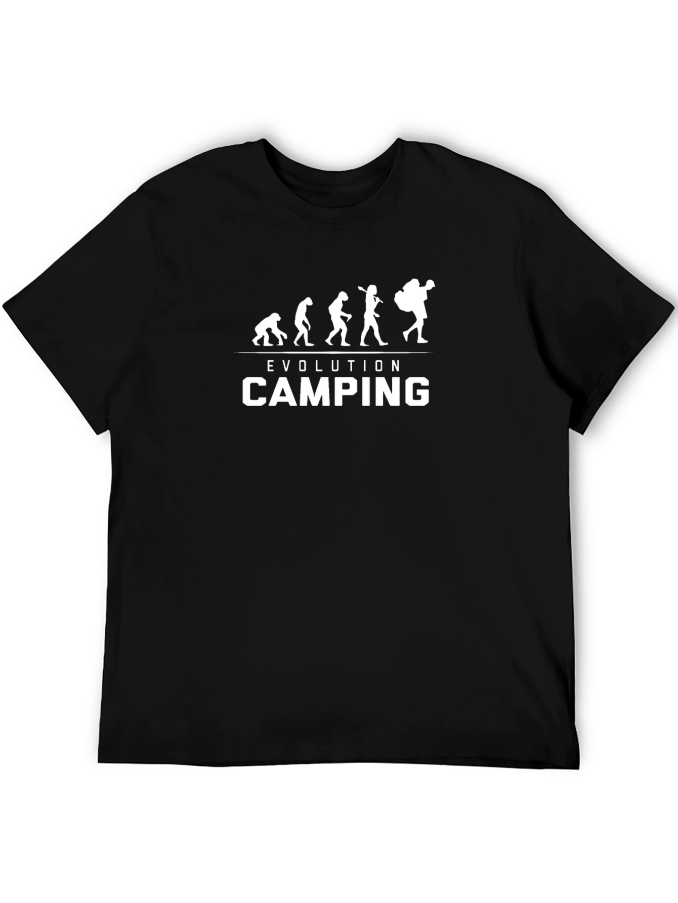 Evolution of Camping Graphic T-Shirt