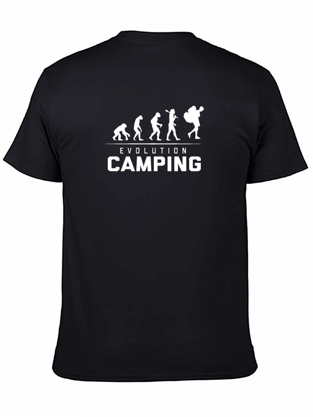 Evolution of Camping Graphic T-Shirt