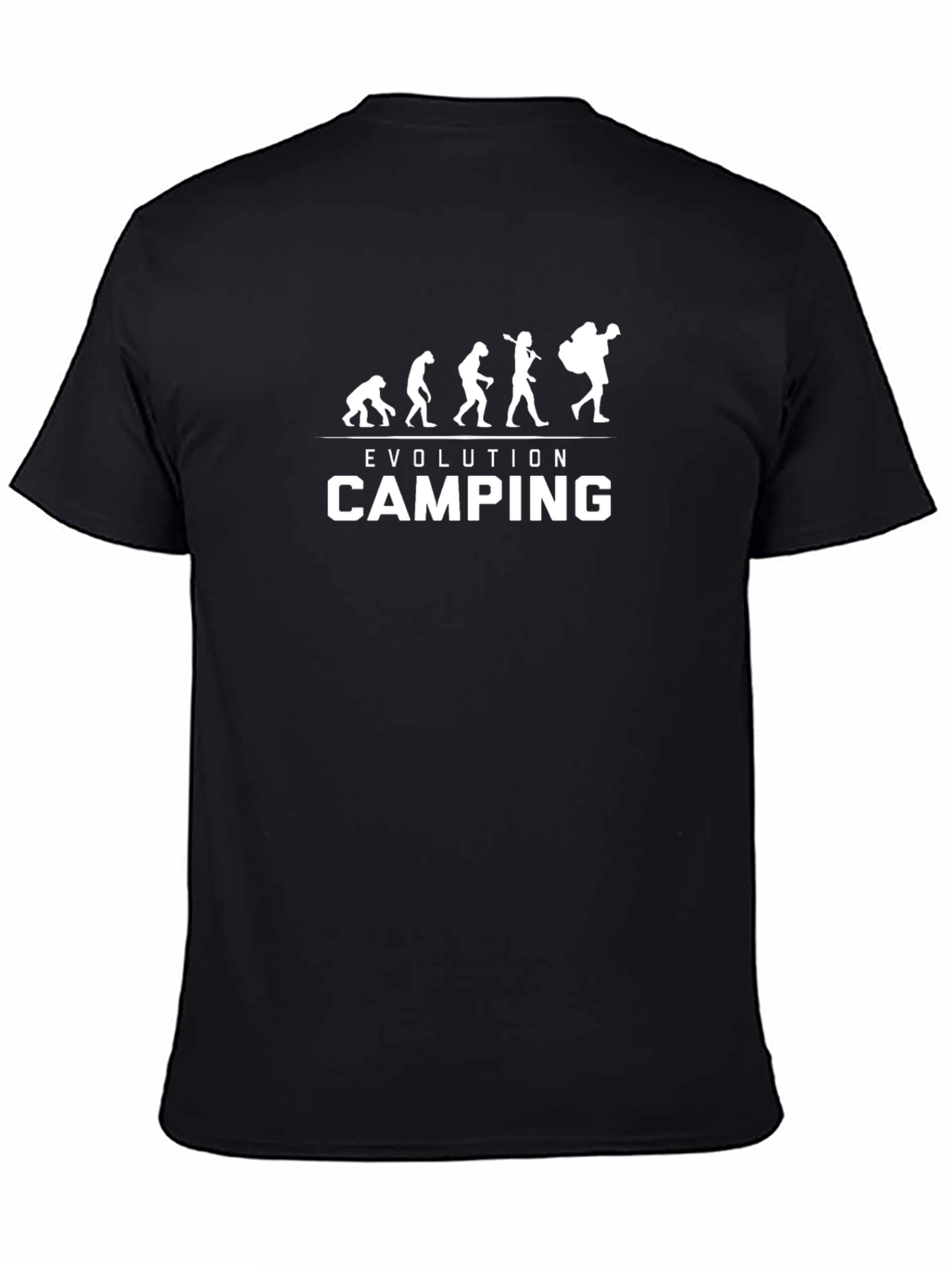 Evolution of Camping Graphic T-Shirt