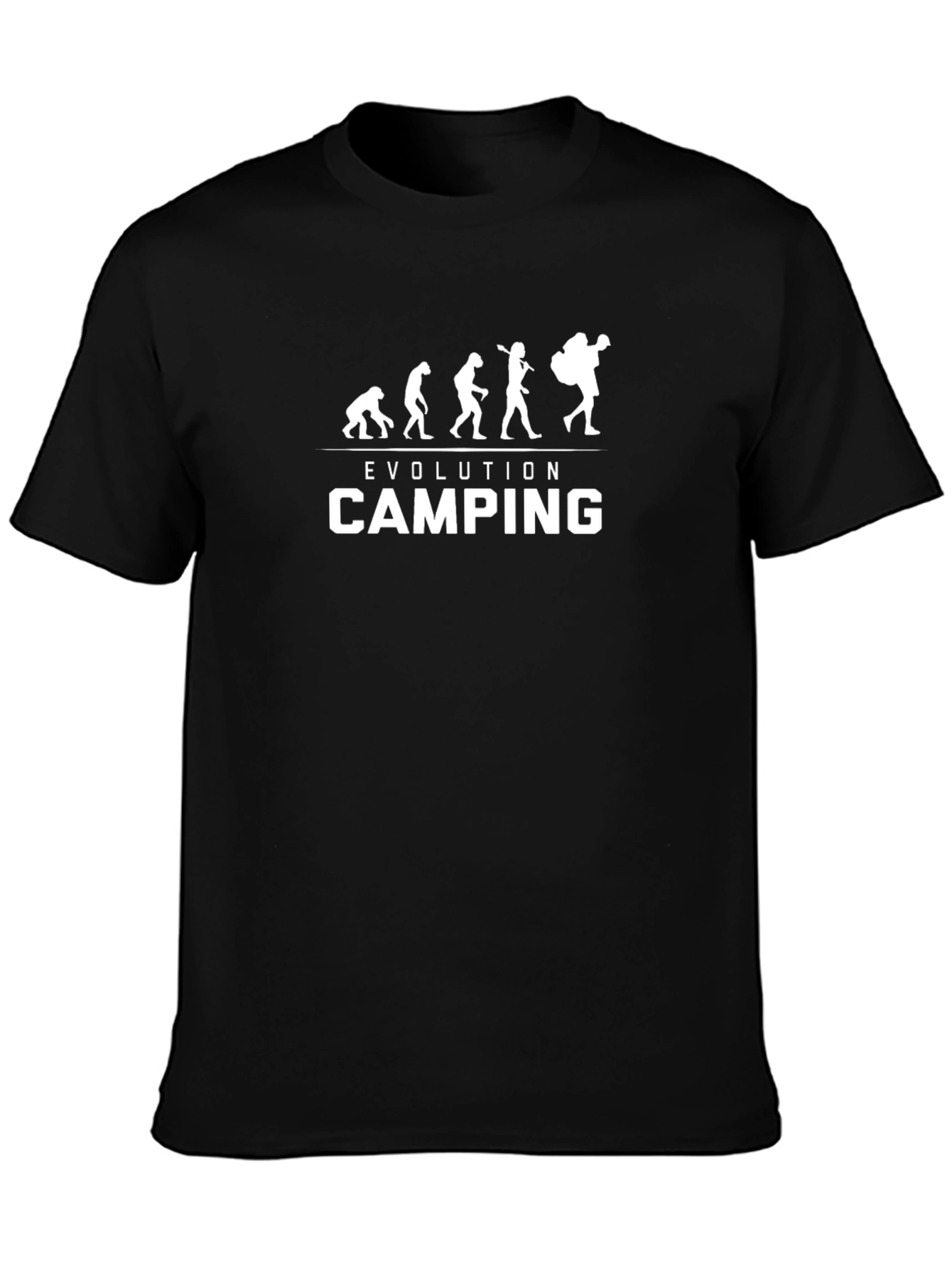 Evolution of Camping Graphic T-Shirt
