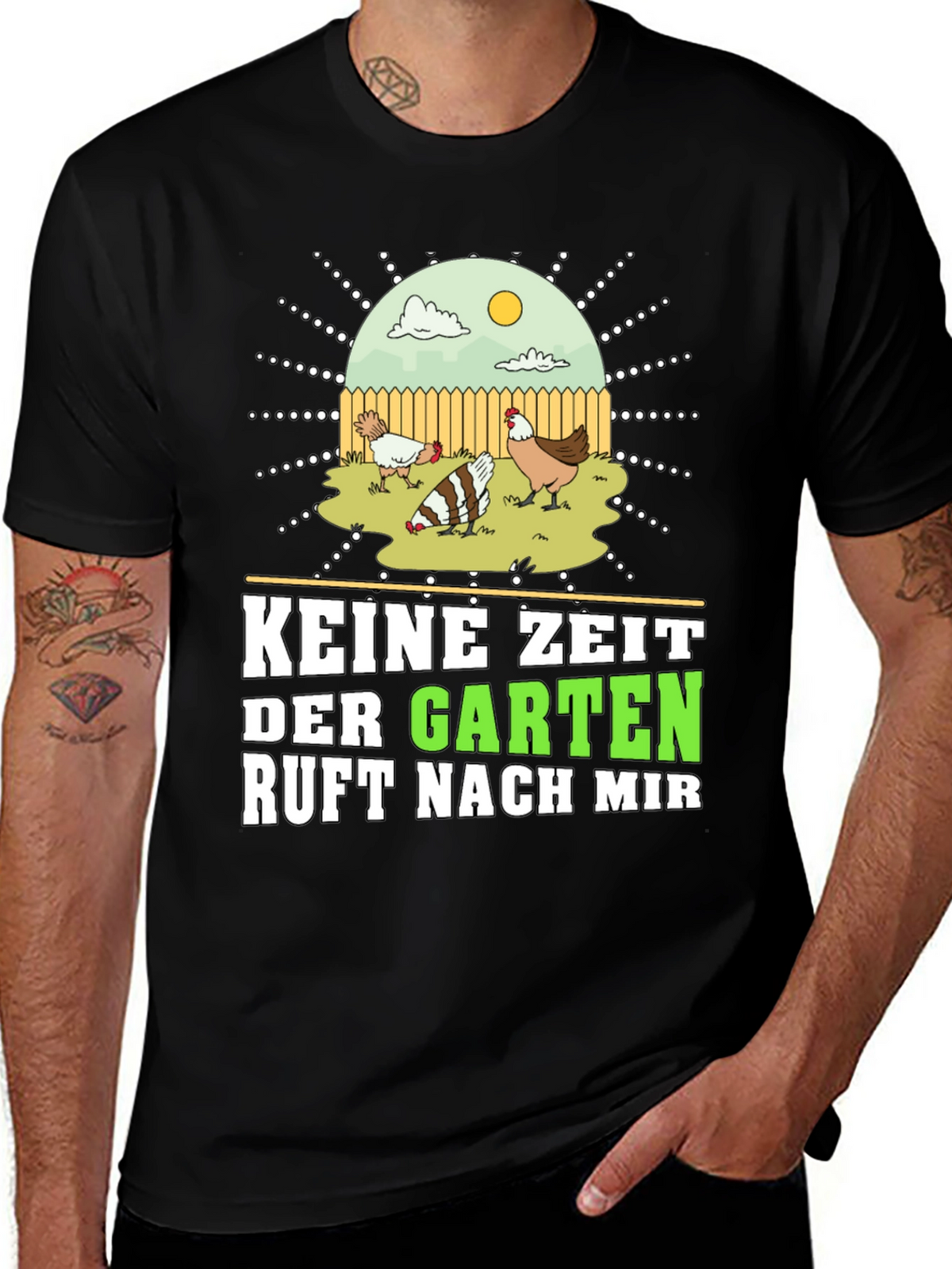 Keine Zeit Der Garten Ruft Nach Mir Graphic Tee