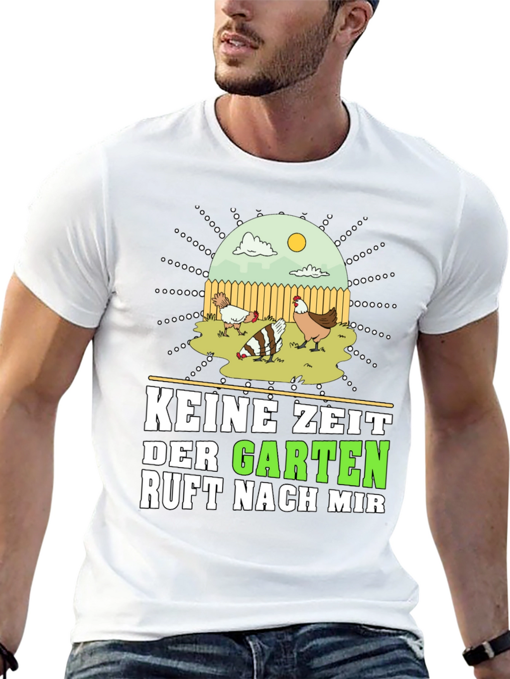 Keine Zeit Der Garten Ruft Nach Mir Graphic Tee