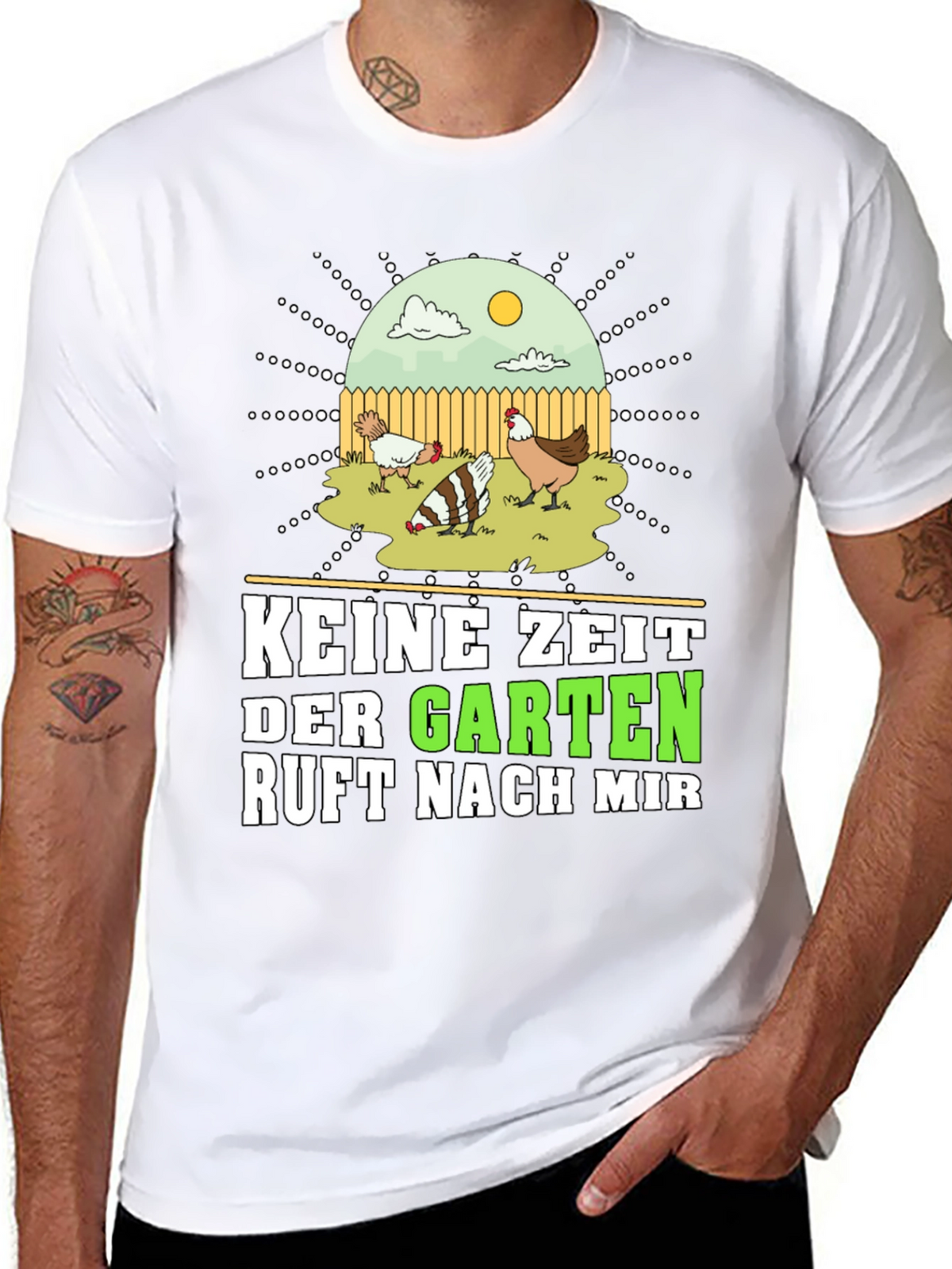 Keine Zeit Der Garten Ruft Nach Mir Graphic Tee
