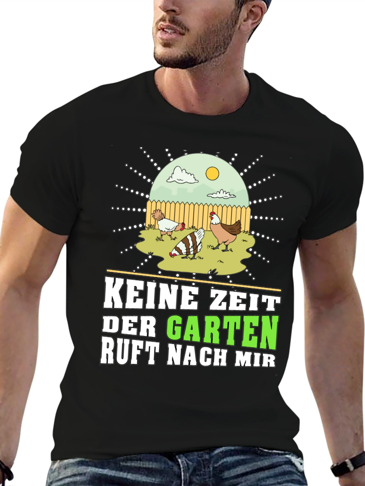Keine Zeit Der Garten Ruft Nach Mir Graphic Tee