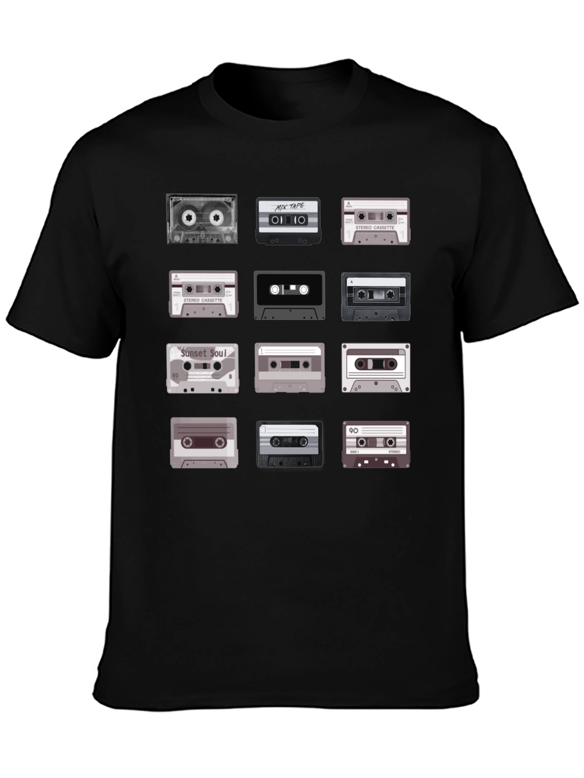 Retro Cassette Tape Graphic Tee - Music Lover T-Shirt