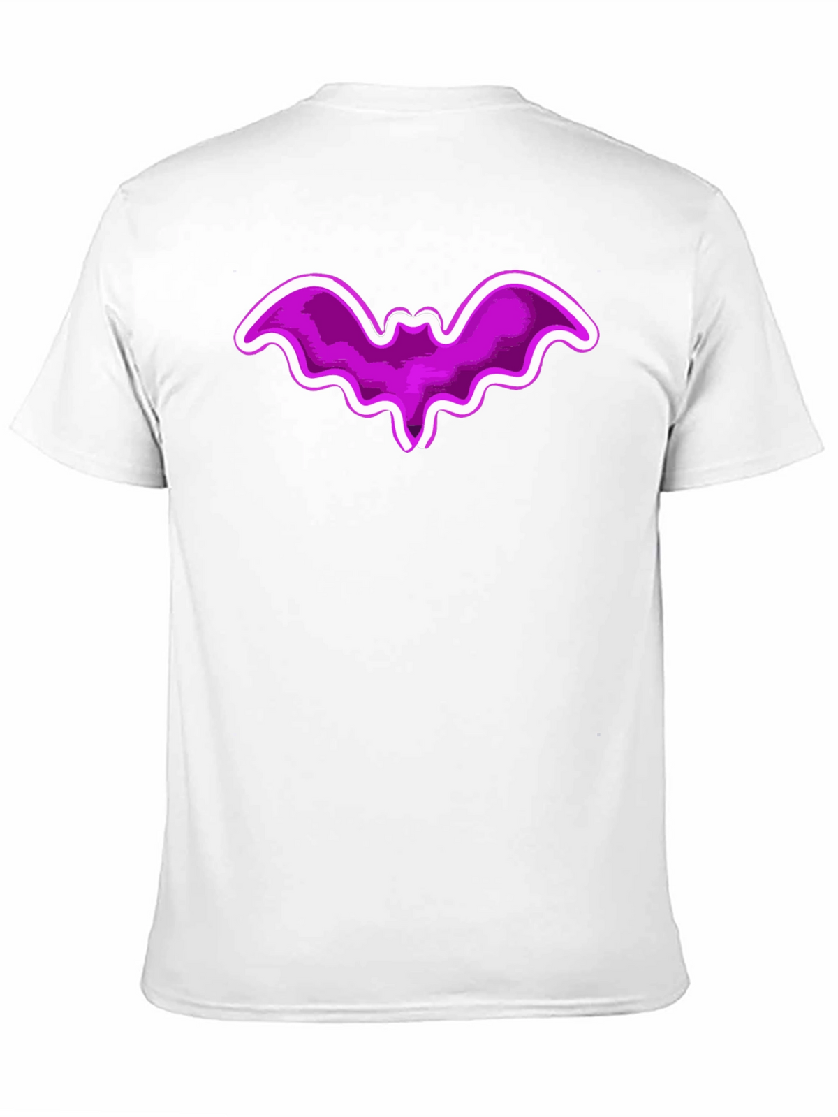 Purple Bat Graphic Tee - Fun Halloween Shirt