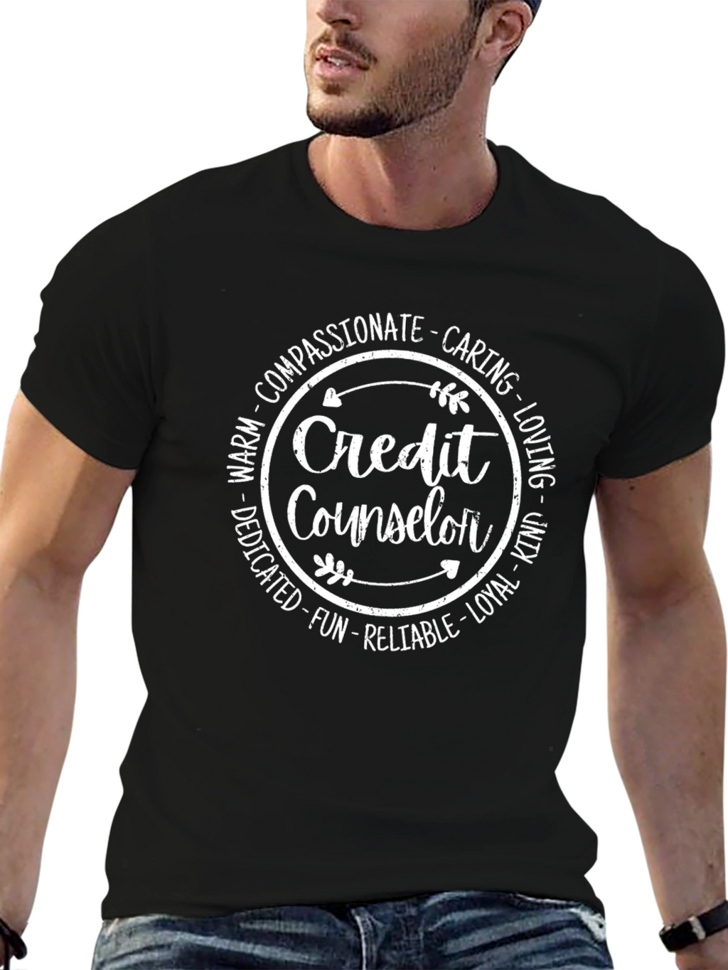 Credit Counselor T-Shirt Compassionate Caring Loving Tee
