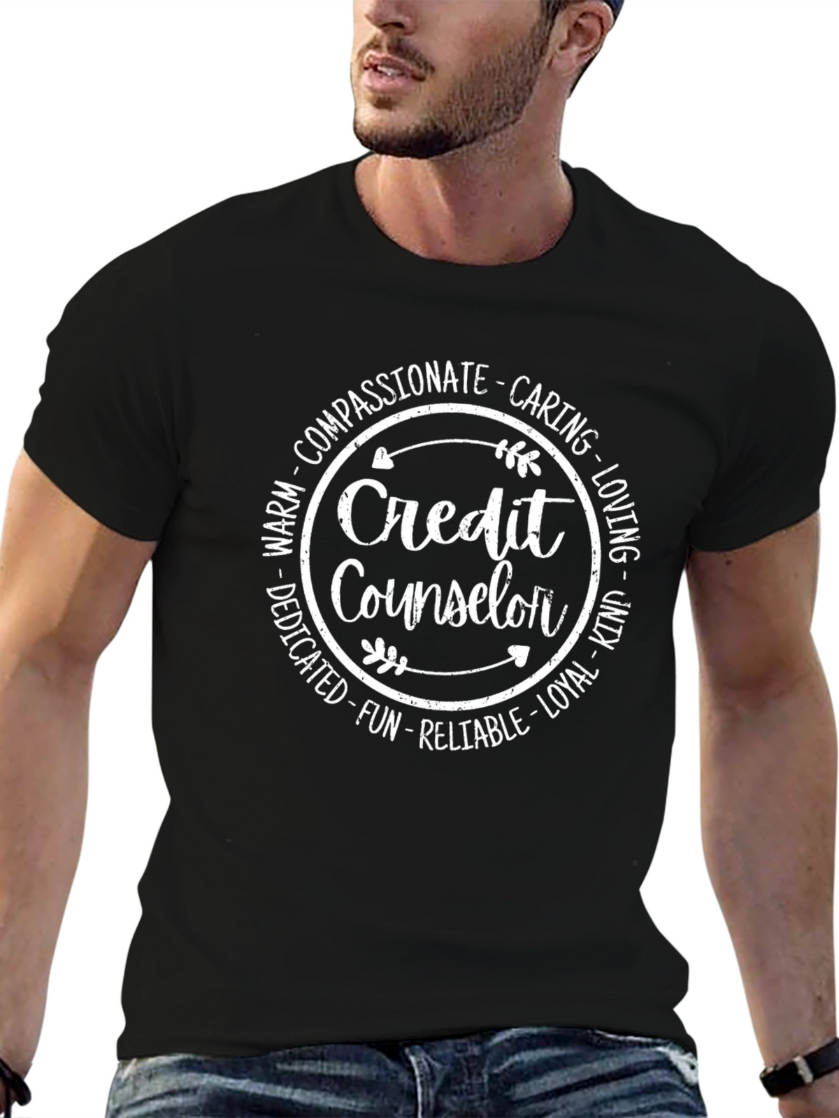Credit Counselor T-Shirt Compassionate Caring Loving Tee