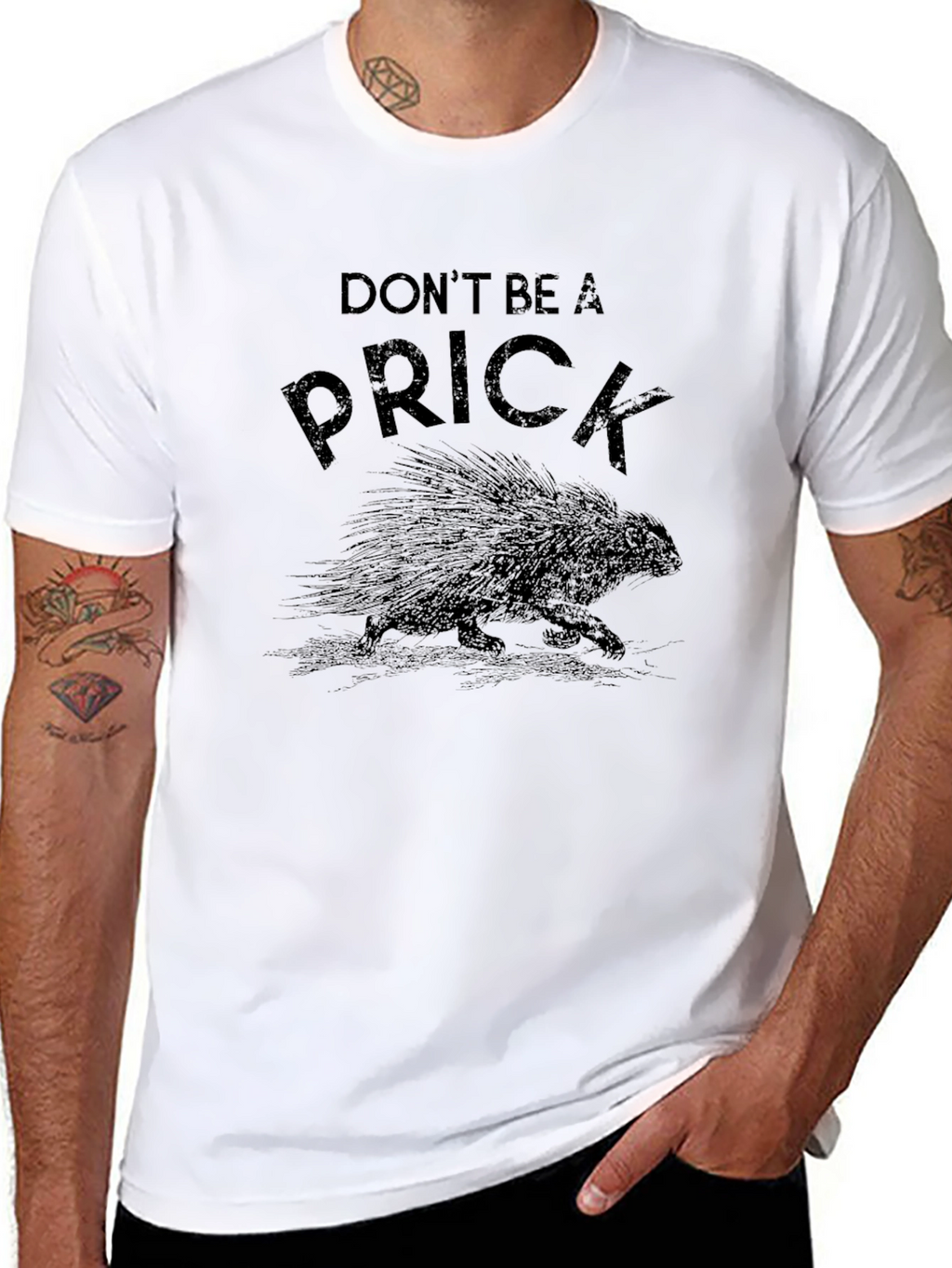 Dont Be A Prick Porcupine Graphic T-Shirt