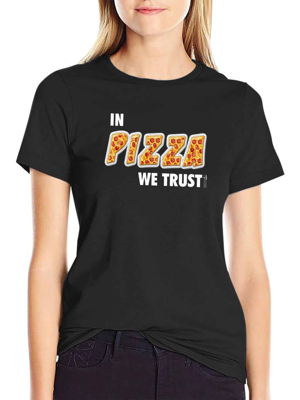 In Pizza We Trust T-Shirt - Novelty Foodie Tee