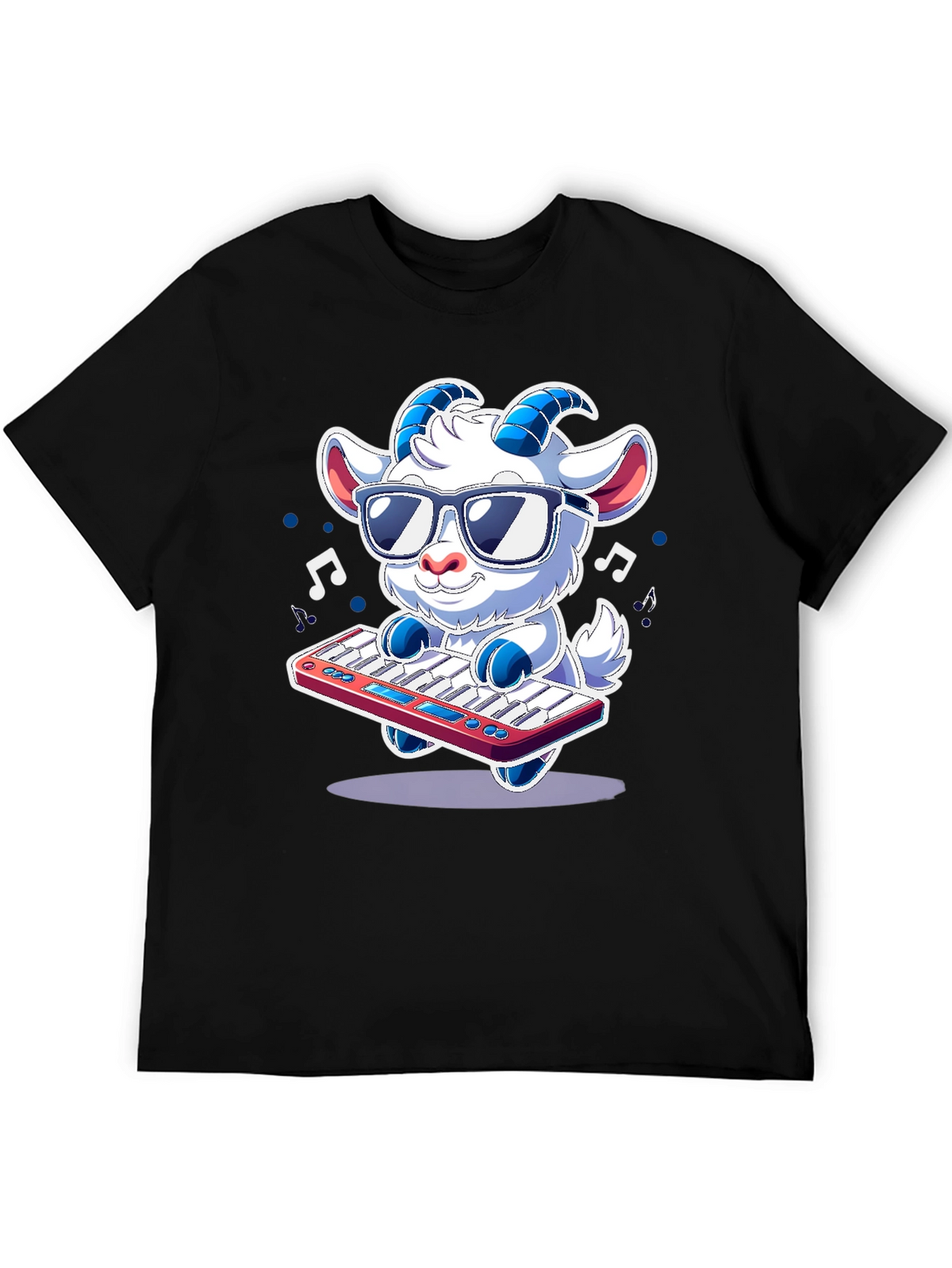 Cool Goat Keyboardist T-Shirt - Music Lover Tee