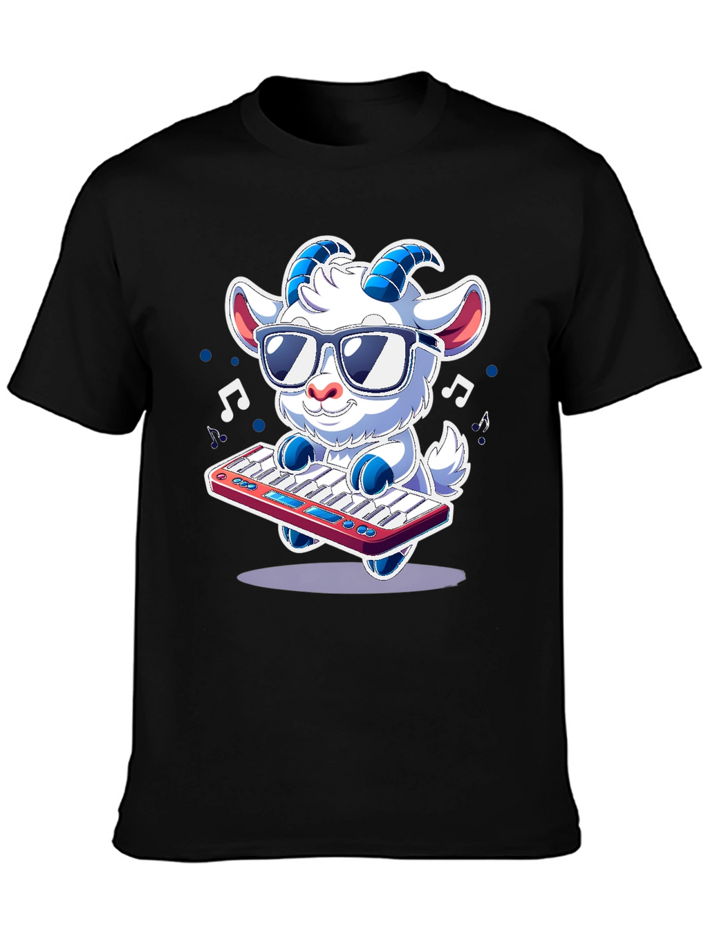 Cool Goat Keyboardist T-Shirt - Music Lover Tee