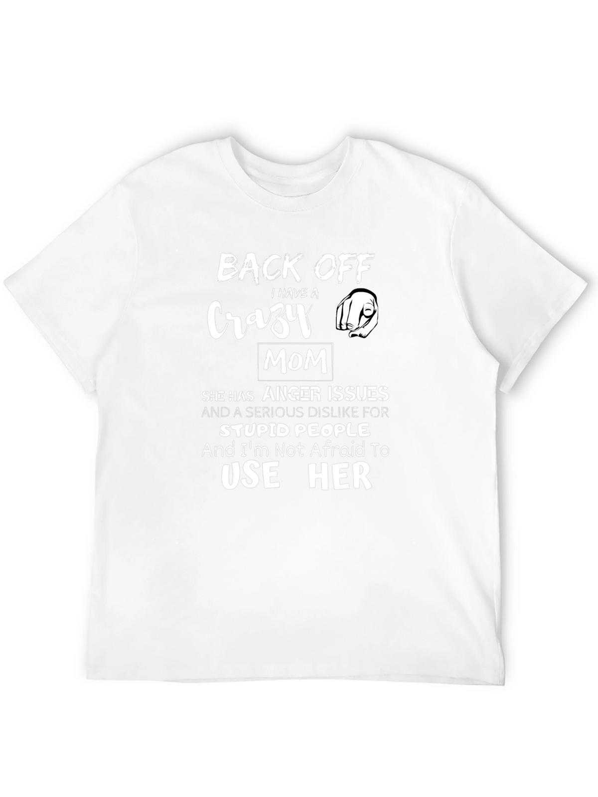 Back Off Crazy Mom Graphic Tee