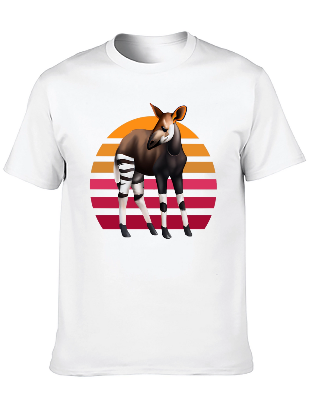 Okapi Retro Sunset Graphic Tee