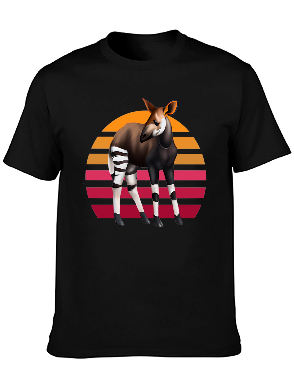 Okapi Retro Sunset Graphic Tee