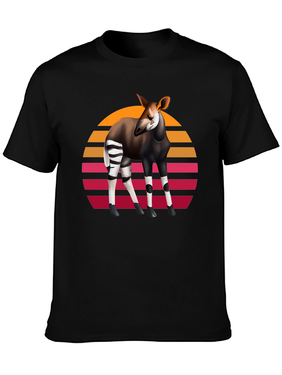 Okapi Retro Sunset Graphic Tee
