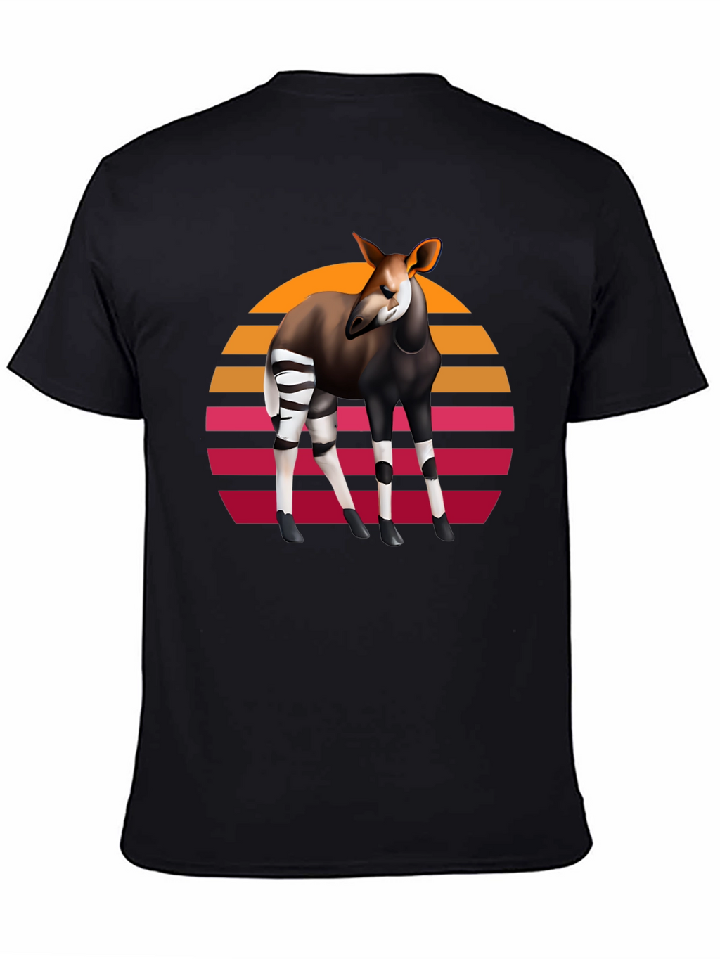 Okapi Retro Sunset Graphic Tee