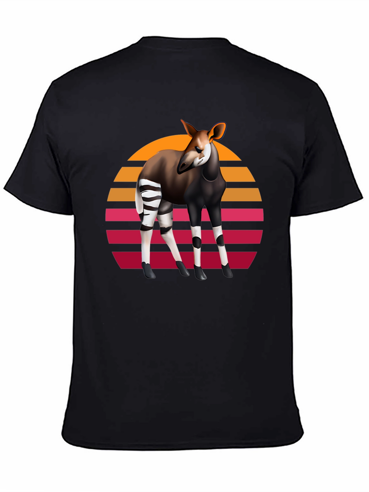 Okapi Retro Sunset Graphic Tee