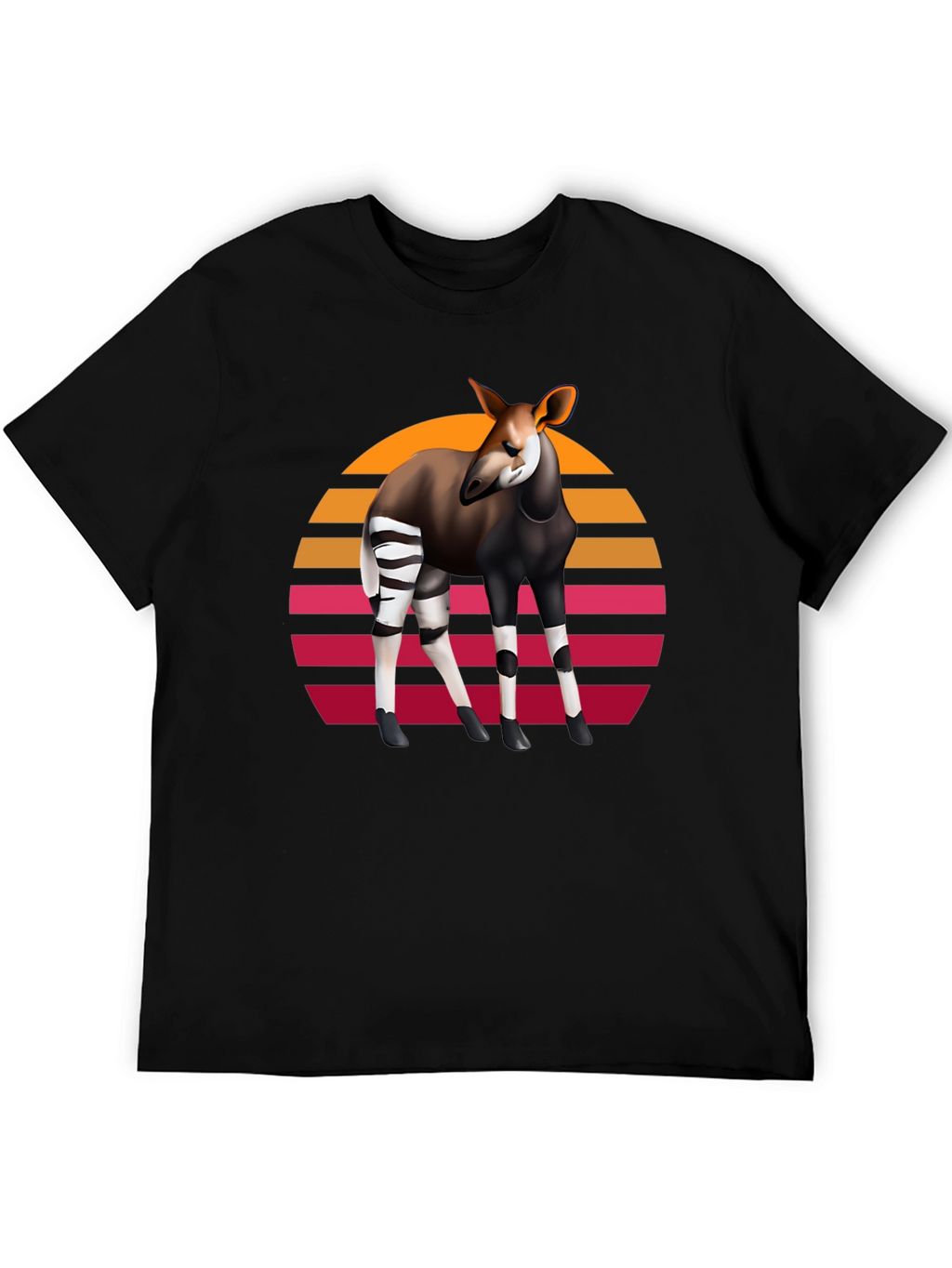 Okapi Retro Sunset Graphic Tee
