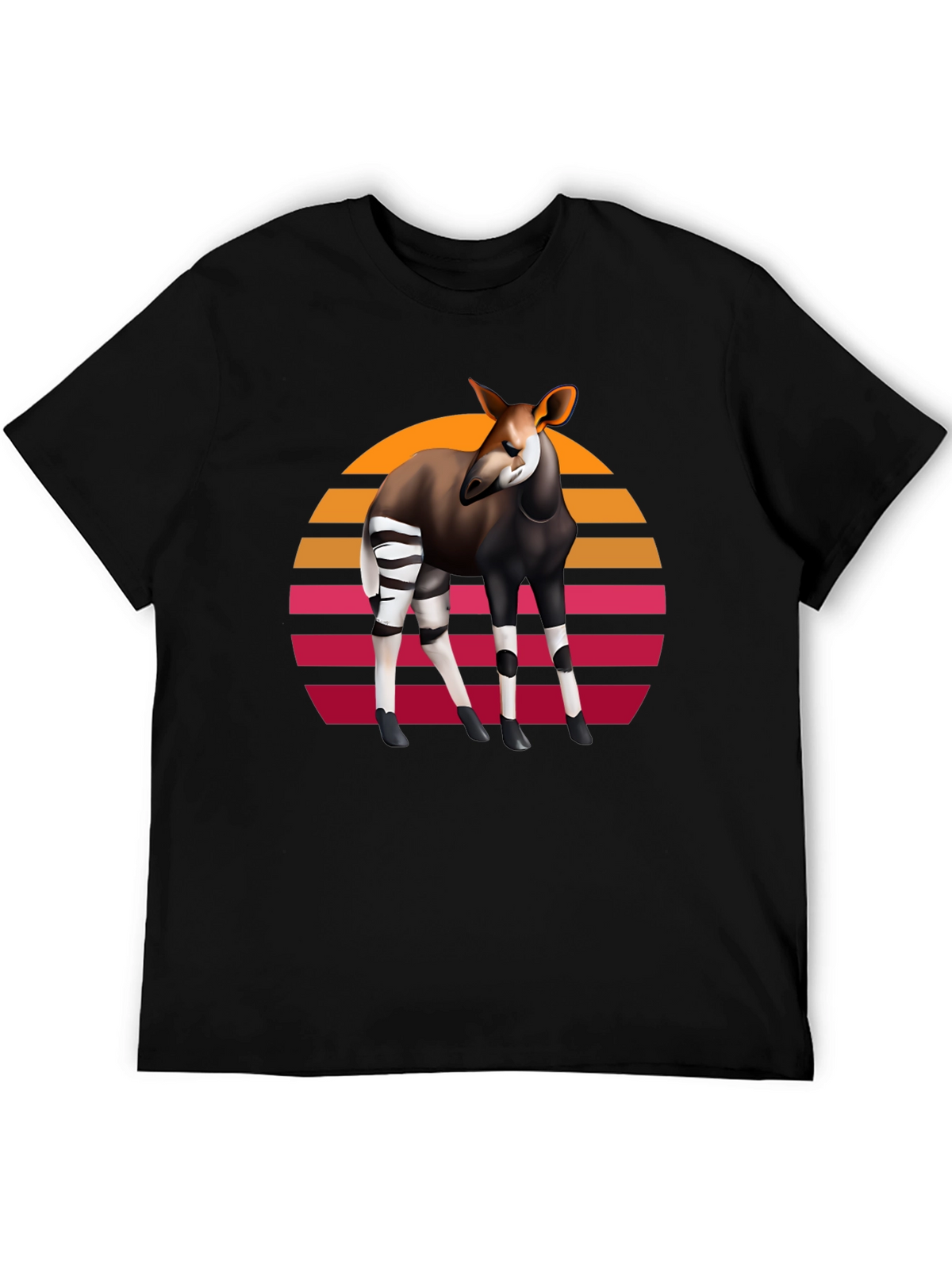 Okapi Retro Sunset Graphic Tee