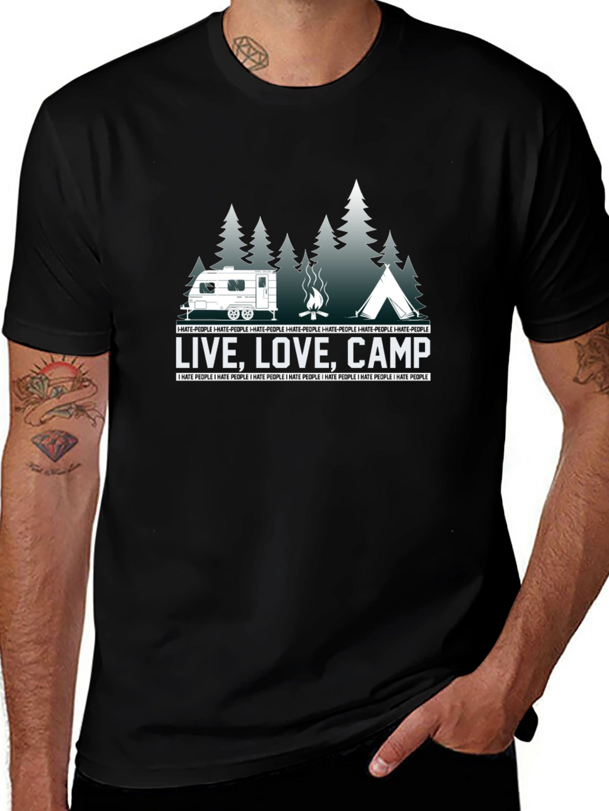 Live Love Camp Graphic T-Shirt