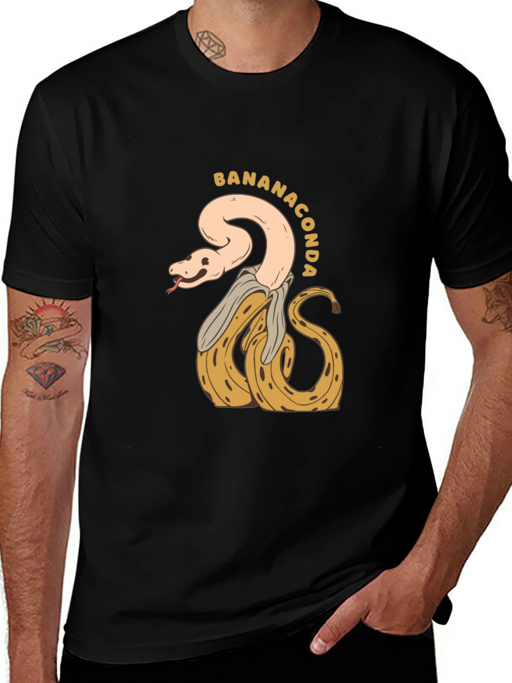Bananaconda T-Shirt - Quirky Snake & Banana Design