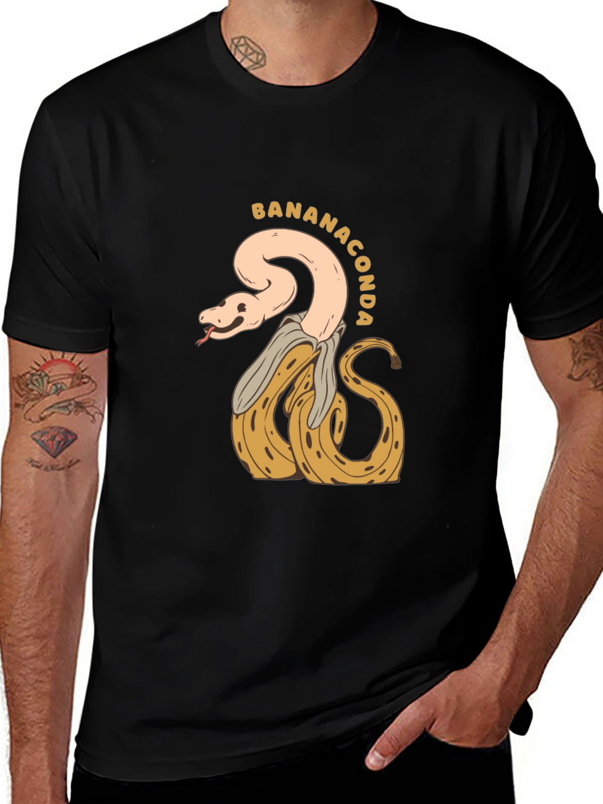 Bananaconda T-Shirt - Quirky Snake & Banana Design