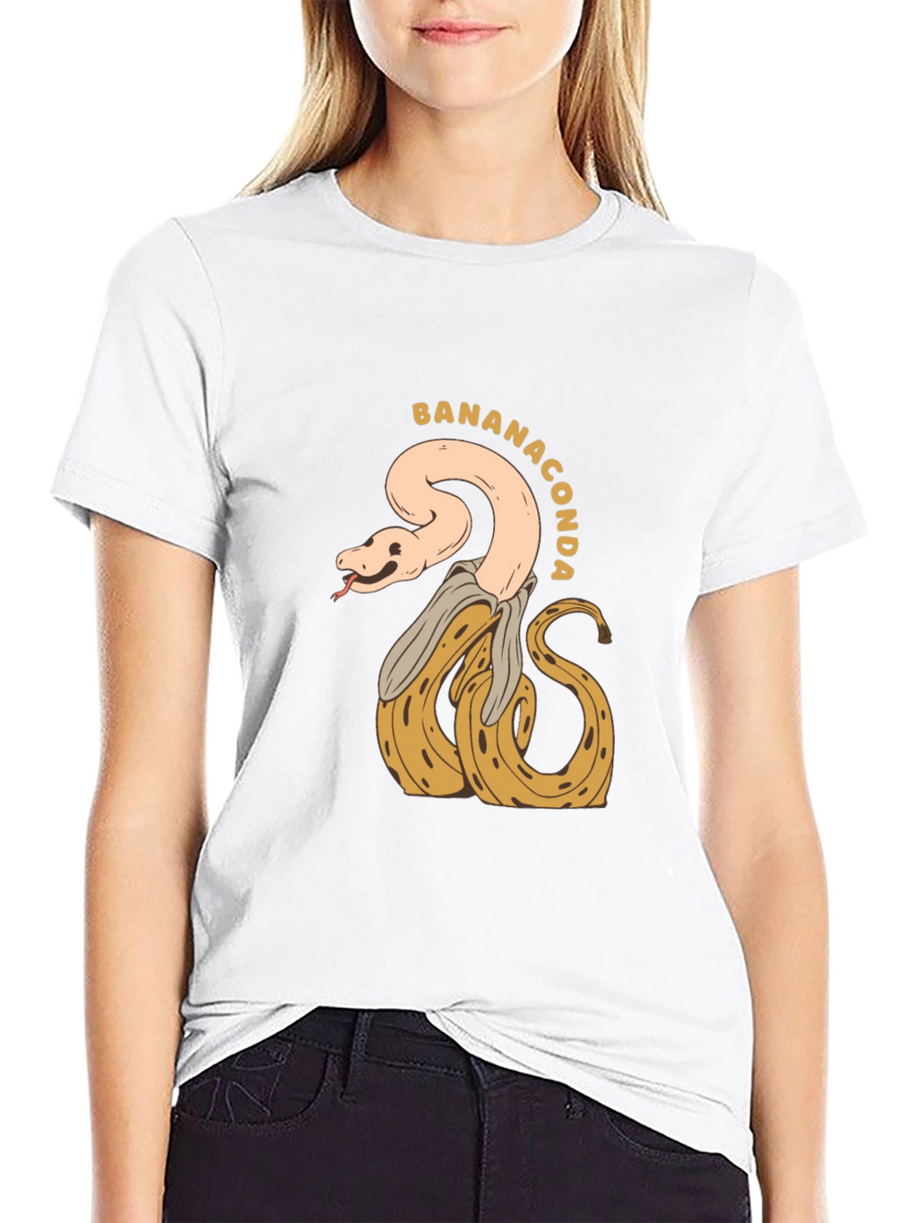 Bananaconda T-Shirt - Quirky Snake & Banana Design