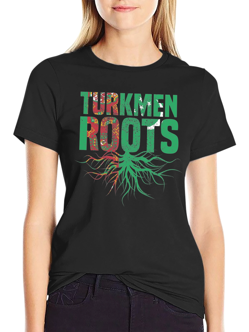 Turkmen Roots Black T-Shirt