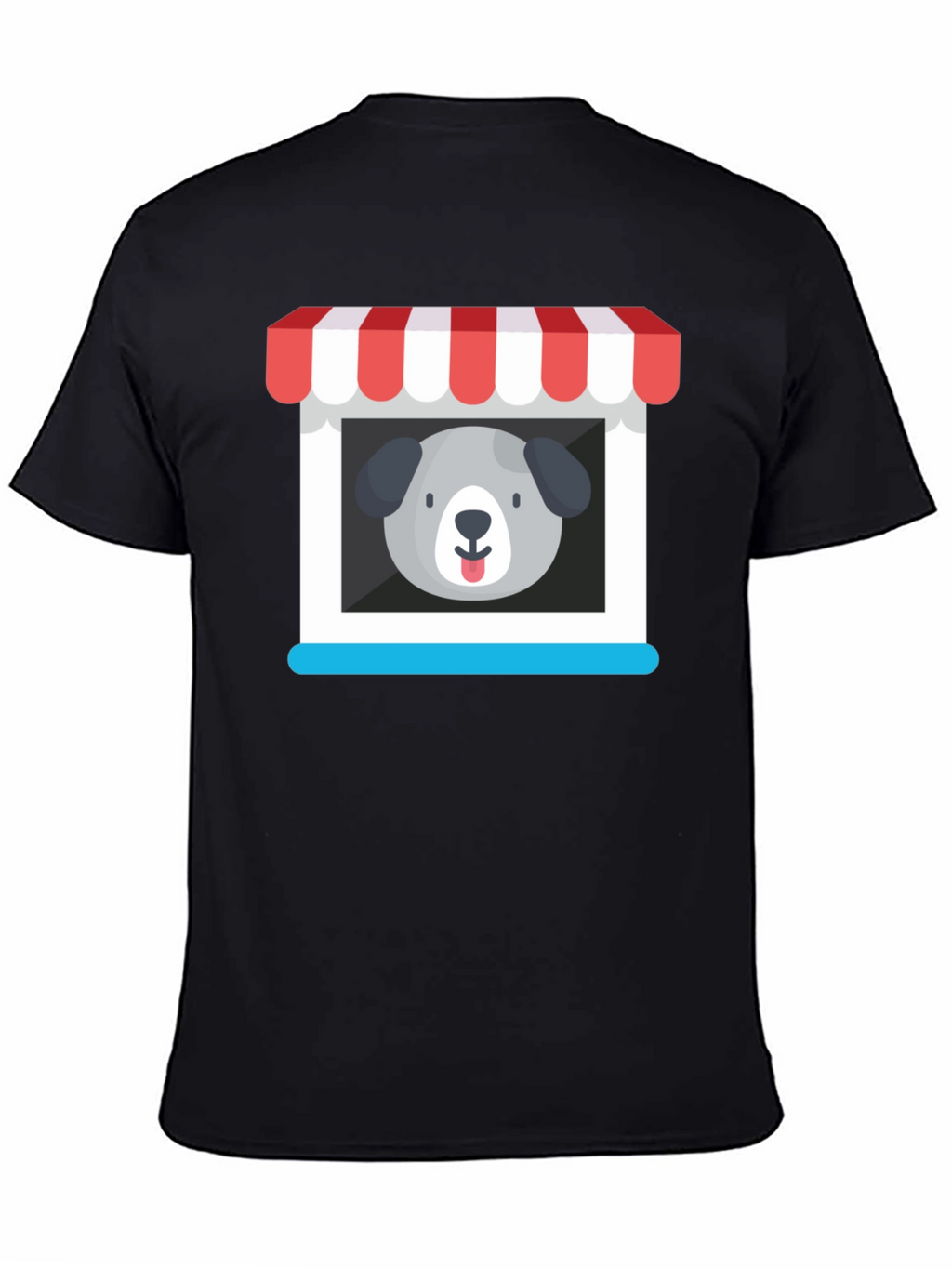 Cute Dog Storefront Graphic Tee