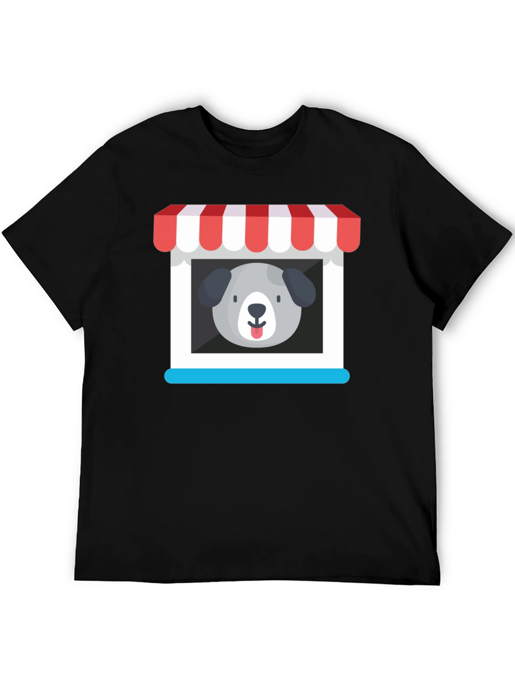 Cute Dog Storefront Graphic Tee