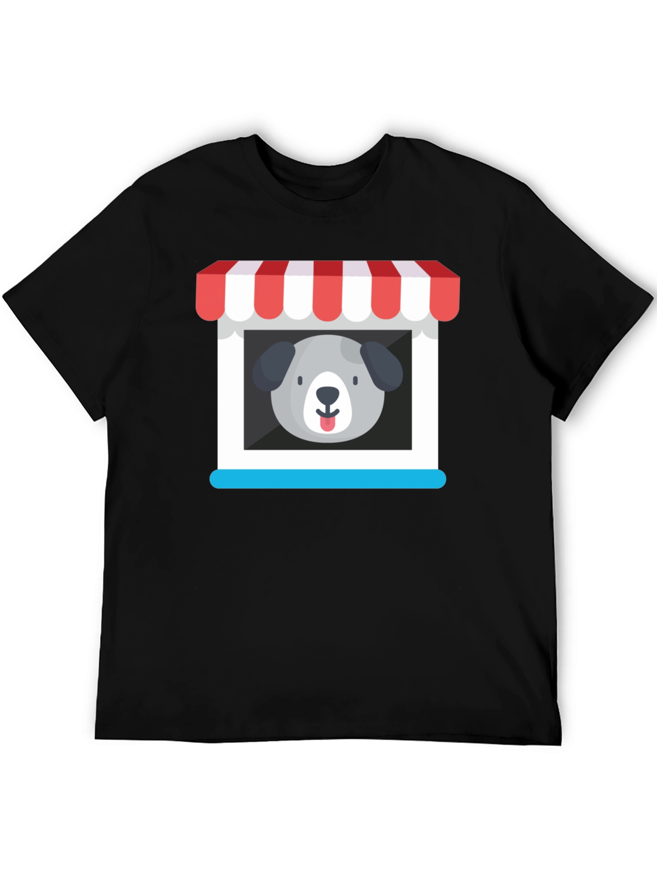Cute Dog Storefront Graphic Tee