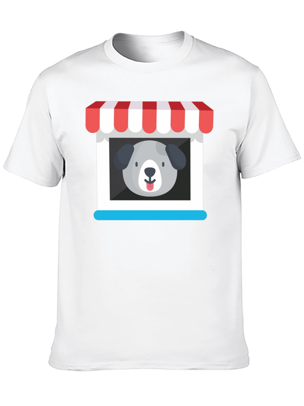 Cute Dog Storefront Graphic Tee